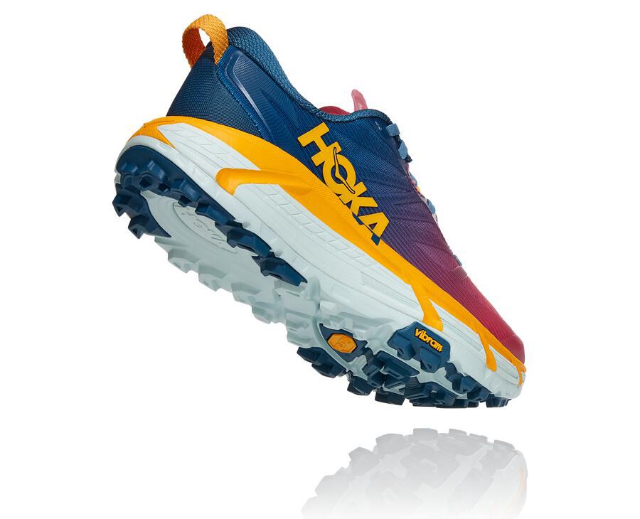 Tenis Trail Hoka One One Feminino Azuis - Mafate Speed 3 - 857-WKOQLC